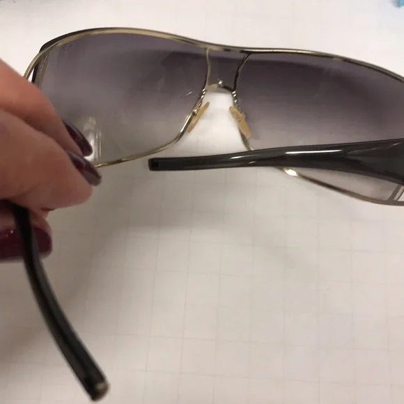 GIORGIO ARMANI SUNGLASSES vintage dust bag ,case original set grey ombré GA logo - Picture 9 of 16